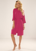 Szlafrok De Lafense 871 Visa S-2XL damski malinowy