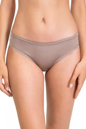 Gładkie figi z mikrofibry Fantastic 1555, stone/szary