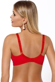 Biustonosz soft CYNTHIA z koronki, czerwony