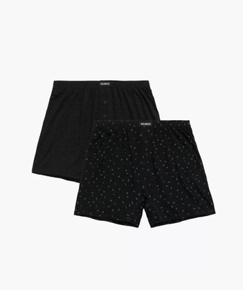 Bokserki Atlantic 2MBX-058 A'2 S-2XL czarny-czarny