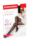Rajstopy Sesto Senso Fashion F/01/20 den 2-4 czerwony