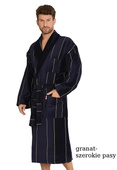 Szlafrok De Lafense 803 M-2XL męski szary-paski