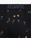 Bokserki Atlantic 3MH-050 A'3 S-2XL czarny-grafitowy-niebieski