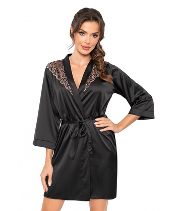 Szlafrok Donna Sabrina S-2XL czarny