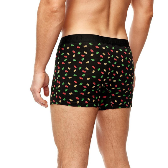 Bokserki Noviti BB006 Wzór M-2XL czarny banany