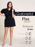 Rajstopy Gabriella Rubensa Plus Size 161 20 den 6-7 neutro/odc.beżowego