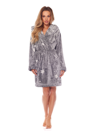 Szlafrok L&L 2212 Nela S-XL damski melange
