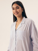 Piżama Henderson Ladies 42782 Nanda dł/r S-XL rozpinana pale blue