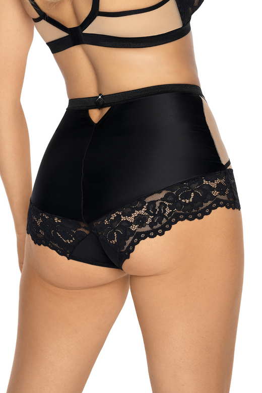 Bokserki TORFI koronka i tiul polskie, czerń