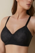 Usztywniany biustonosz bez fiszbin Nadia, negro-czarny