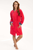 Szlafrok Luna 289 M-2XL damski koralowy