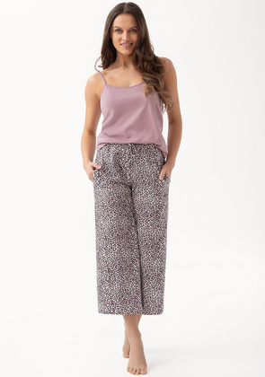 Piżama Luna 315 kr/r S-2XL W25 damska panterka kakaowa