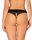 Figi Obsessive Chemeris Crotchless Panties XS-2XL czarny