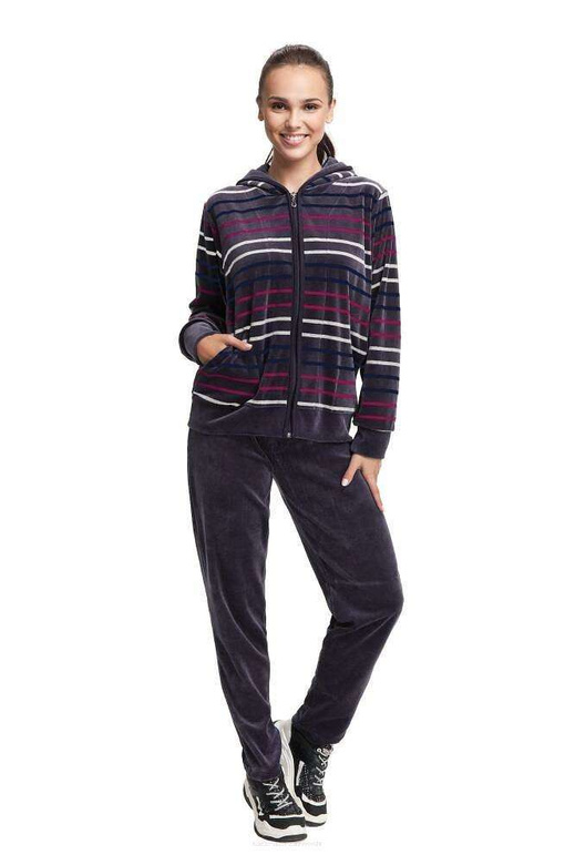 Dres Luna 341 M-2XL damski śliwkowy