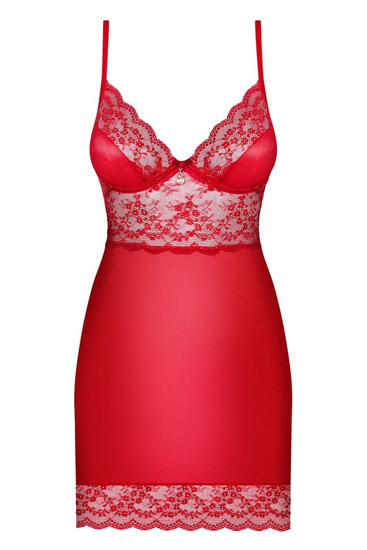 Obsessive Lovica chemise (kolor: czerwony, typ: koszulka+stringi)