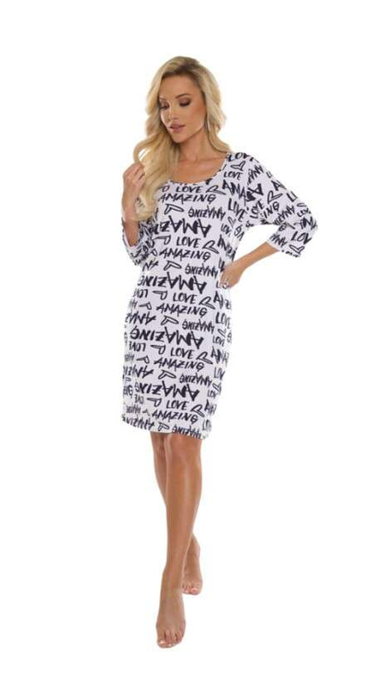 Koszula De Lafense 610 Amazing 3/4 S-2XL granatowy