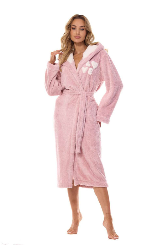 Szlafrok L&L 2410 LV długi S-XL damski angora