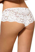 NEWIA WHITE Figi z koronką, biel