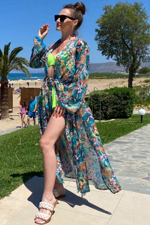 Self Tunika-Pareo plażowe Pareo Hawaii 10 w kwiaty