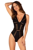 Body z mikrofibry i siateczki CHIC AMORIA TEDDY, czarne