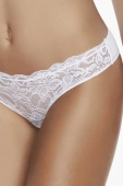 Koronkowe figi damskie brazyliany PC NINFEA, białe