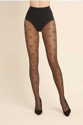 Rajstopy Gabriella 499 Zodiak Color 2-4 nero-bianco