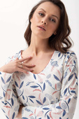 Koszula Luna 275 dł/r 3XL Z25 damska kremowy-kwiaty