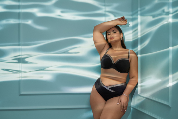 Biustonosz kąpielowy full cup Ava SK 224 Black black