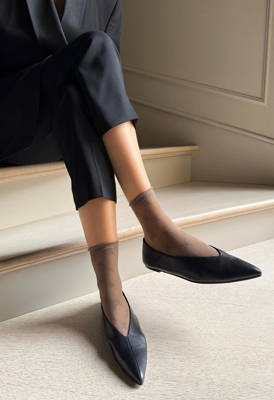 Skarpetki Veneziana Livia nero