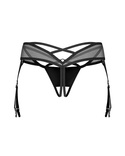 Stringi Obsessive Dominna Crotchless Thong S-3XL czarny