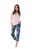 Piżama Luna 397 3/4 S-2XL damska jasny różowy