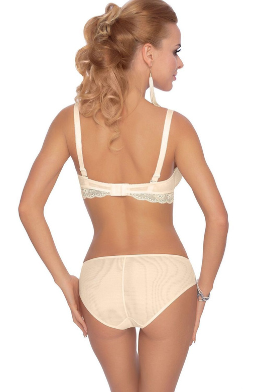 FIFI ECRU Figi z koronką, ecru