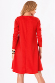 Makadamia M123 (kolor: czerwony, typ: sukienka)