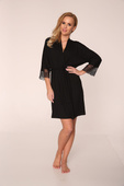 Szlafrok De Lafense 342 Fanny S-2XL damski czerwony