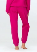 Luźne ocieplane spodnie dresowe REHEMA, fuksja