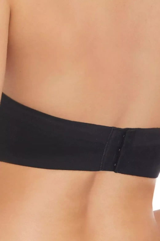 Samonośny gładki biustonosz VILMA, negro-czerń