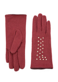 Rękawiczki Art Of Polo 23200 Lennox damskie wełna buraczkowy