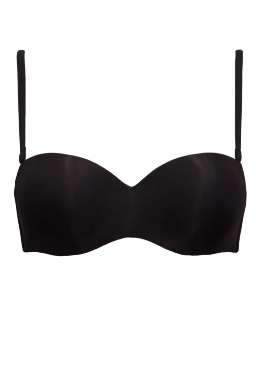 Biustonosz Bardotka Gładki Samonośny Fantastic 1580, nero/czarny