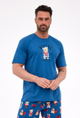 Piżama Cornette 326/296 Boxer kr/r S-2XL jeans