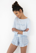 Piżama Sensis Angela 3/4 S-XL błękitny