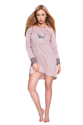 Bawełniana koszulka Perro, mocca