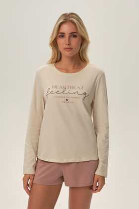 Piżama Henderson Ladies 41868 Freja dł/r S-2XL cream