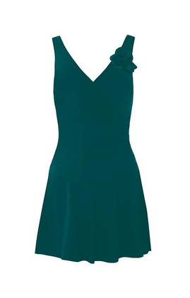 Strój kąpielowy Self S 1069 V3FS12 Flores 12 Sukienka green