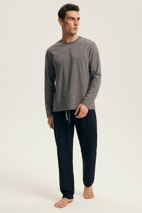 Piżama Henderson Premium 43455 New dł/r M-3XL grey