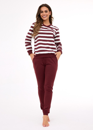 Piżama Cornette 635/468 Molly 3 dł/r S-2XL brązowy