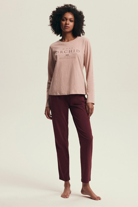 Piżama Henderson Ladies 43733 Dorla dł/r S-2XL orchid