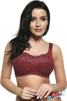 Biustonosz miękki bez fiszbin Viki Viola 584 czerwone wino