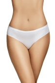 Dwupak klasycznych bawełnianych fig typu bikini 400, blanco-białe