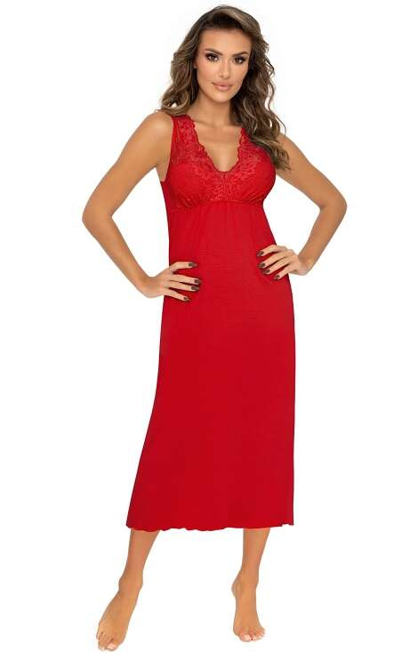 Koszula Donna Kristina Long S-2XL czerwony