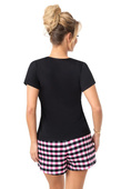 Piżama Donna Sleep Short kr/r S-2XL czarny